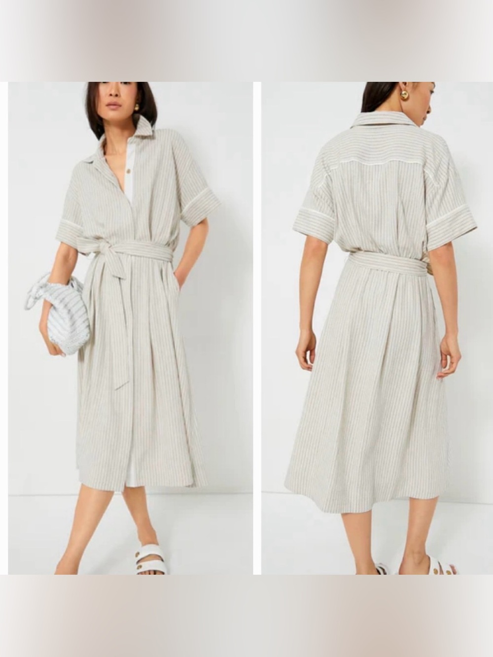 Tuckernuck Natural Stripe Kate Dress